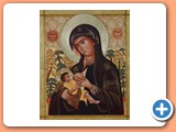 6.4.05-Musivaria bizantina-Virgen Galaktotrophousa (pintura)
